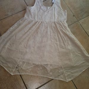 Cream lace swing dress